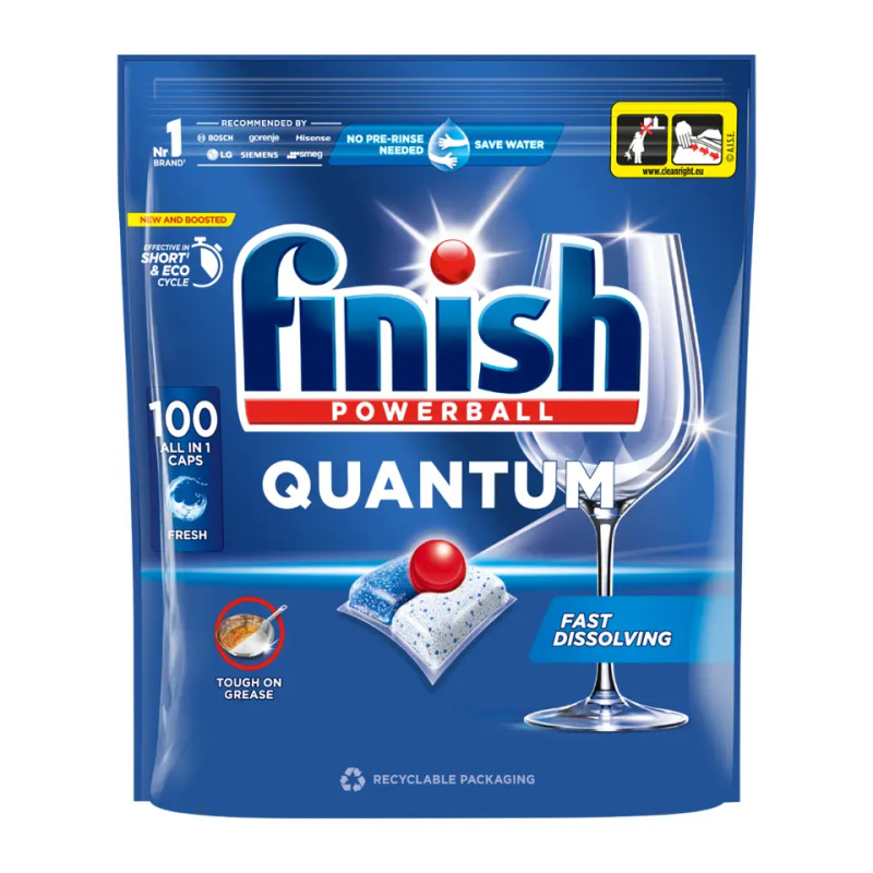 FINISH Quantum All in 1 Kapsle do myčky nádobí 100 ks