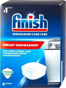 Finish Dishwasher Care Tabs - čistič myčky - 6 tablet