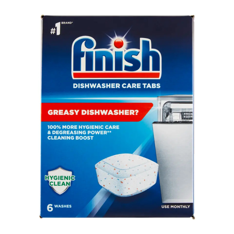 Finish Dishwasher Care Tabs - čistič myčky - 6 tablet