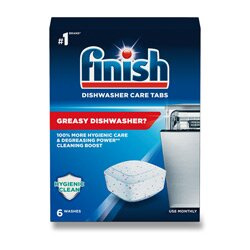 Finish Dishwasher Care Tabs - čistič myčky - 6 tablet