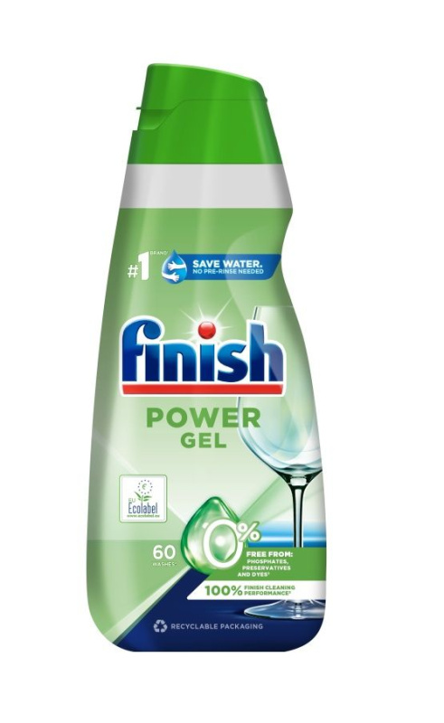 Finish Power 0 % gel do myčky nádobí (0,9 l)