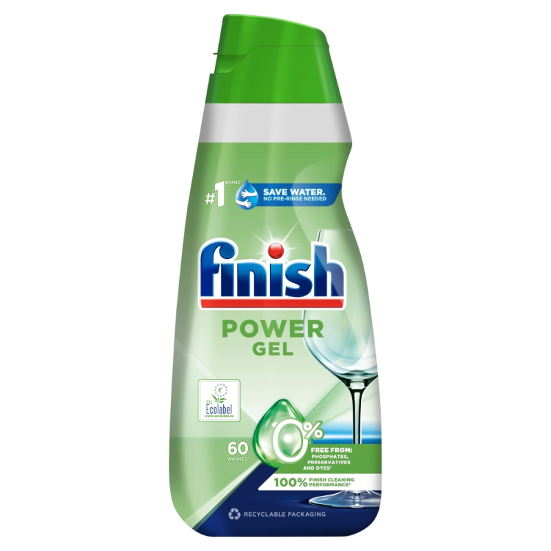 Finish Power 0 % gel do myčky nádobí (0,9 l)
