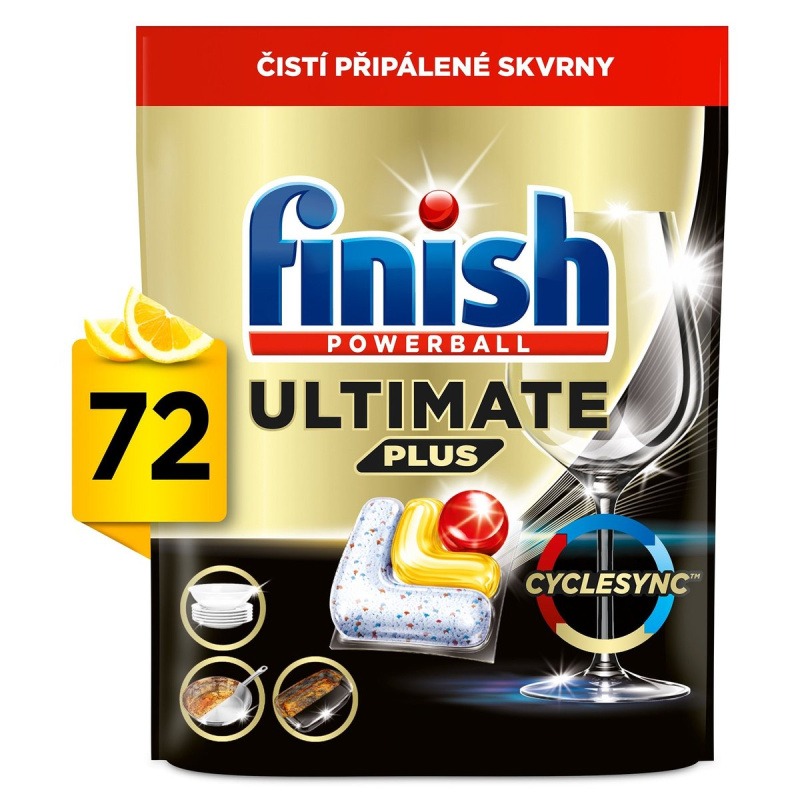 Finish Ultimate Plus All in 1 kapsle do myčky nádobí lemon