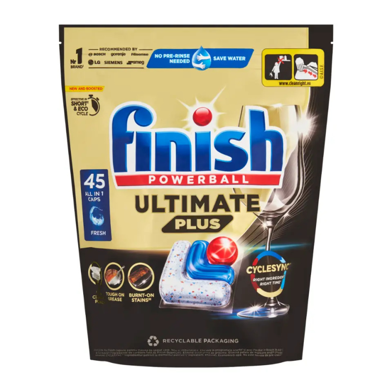 FINISH Ultimate Plus All in 1 Kapsle do myčky nádobí 45 ks