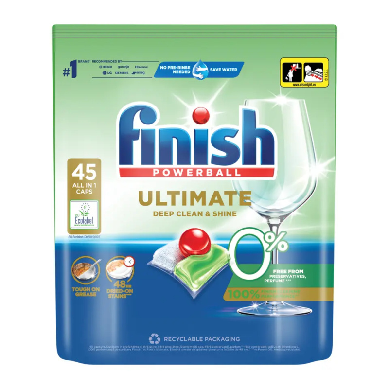 Tablety do myčky Finish Ultimate 0% - 45 ks