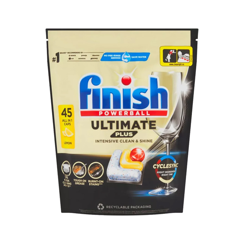 Finish Ultimate Plus All in 1 kapsle do myčky nádobí lemon