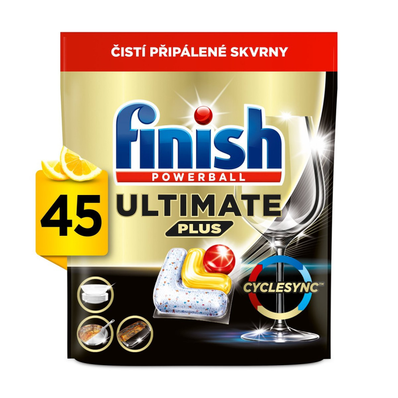 Finish Ultimate Plus All in 1 kapsle do myčky nádobí lemon