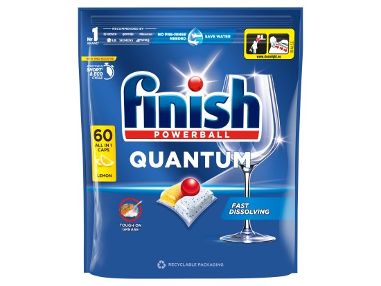 Finish Quantum All in 1 Lemon kapsle do myčky 60 ks