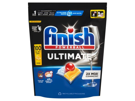 Finish Ultimate All in 1 Lemon Sparkle kapsle do myčky nádobí