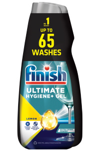 Finish Lemon Ultimate Hygiene+ gel do myčky nádobí (2×0,65 l)
