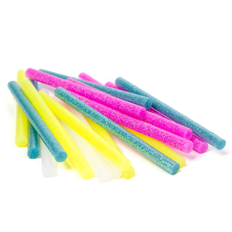 Fluorescenční tavné lepicí tyčinky do lepicí pistole 7 × 100 mm, 20 ks