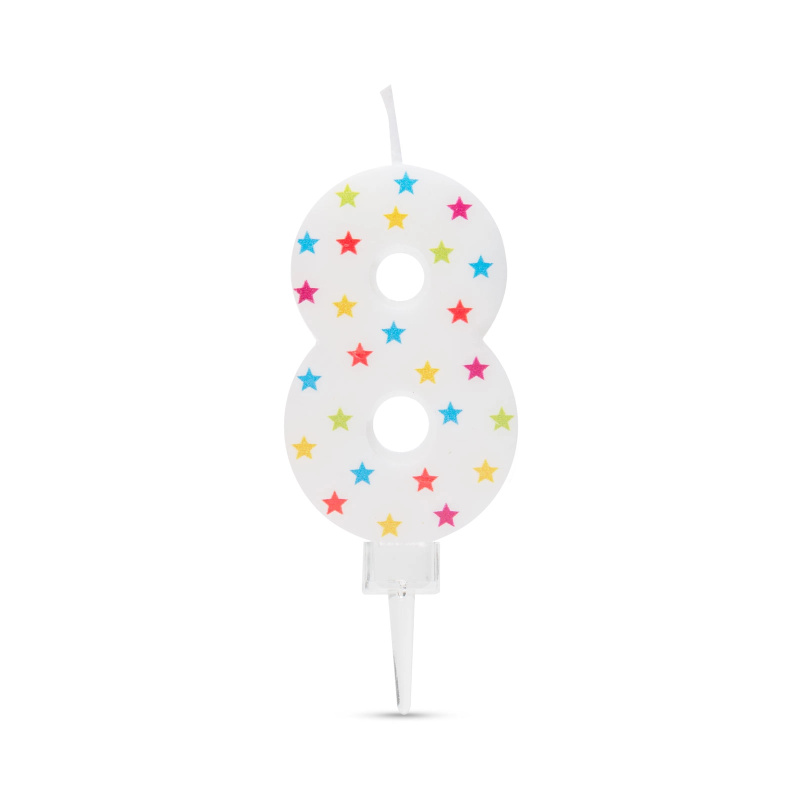 Dortová svíčka číslo 8