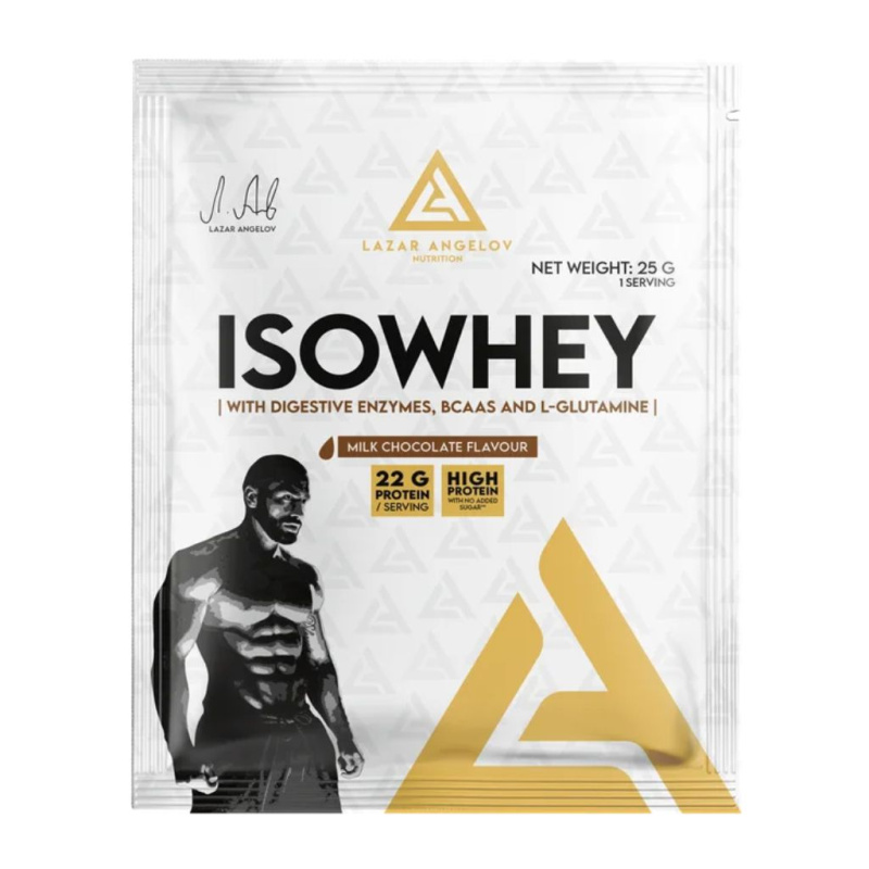 Lazar Angelov Iso Whey Protein, 25 g Příchuť: Mléčná čokoláda