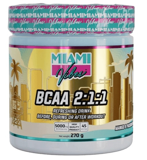 Miami Vibes BCAA 2:1:1 Powder 270 g - Lemon