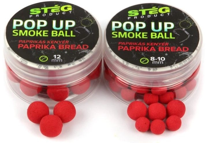 Stég plovoucí boilie pop up smoke ball 10 g 8-10 mm - paprika bread