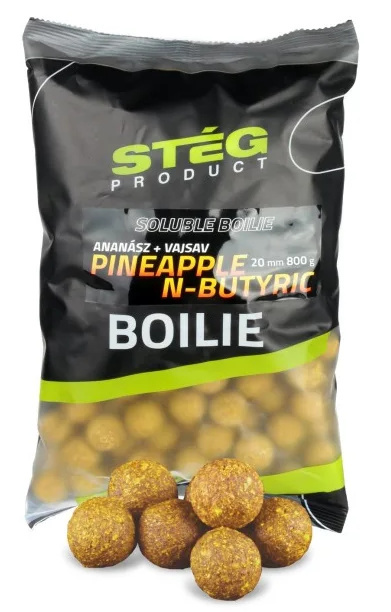 Stég rozpustné boilie soluble boilie 800 g 24 mm - pineapple n-butyric