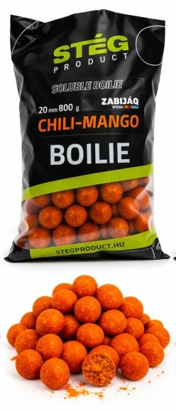 Stég rozpustné boilie zabijaq soluble boilie 800 g 20 mm - chili mango
