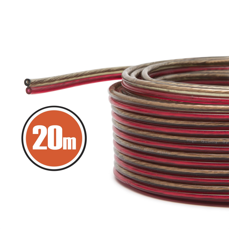 Reproduktorový kabel OXIGEN FREE 2× 0,50 mm², 20 m