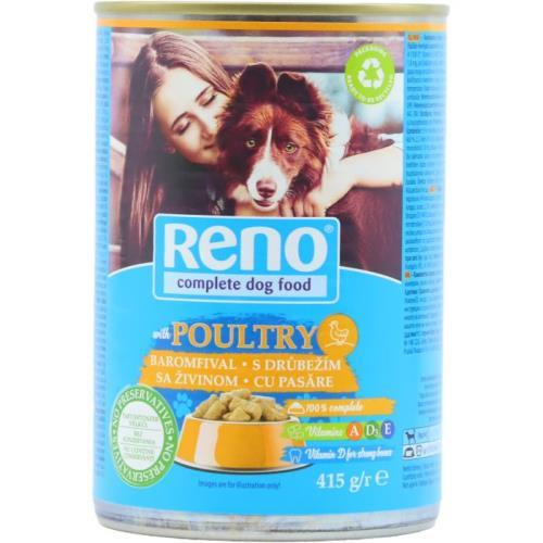 Reno Konzerva pro psy drůbeží kousky v omáčce, 415 g