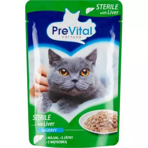 PreVital kočka sterile játra v omáčce, kapsa 100 g