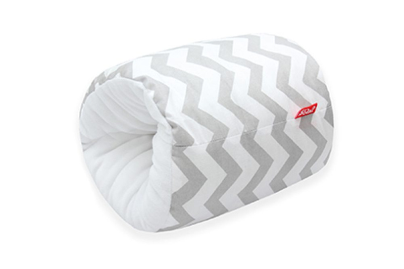 Scamp kojící rukávník, zigzag grey white