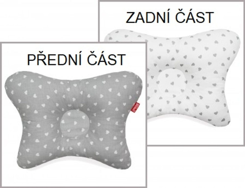 Scamp Polštářek (LittleHeartGreyWhite)