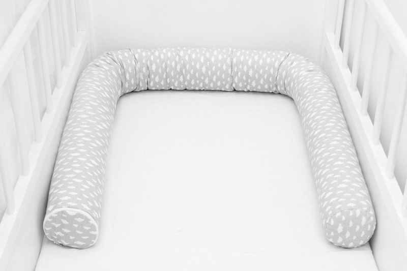 Scamp mantinel do postýlky válec (LittleClouds) - 3×60 cm