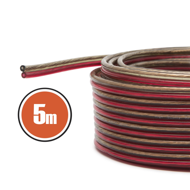 Reproduktorový kabel bez kyslíku 2 × 1,50 mm², 5 m