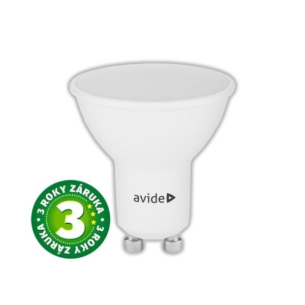 Akce 3+1: Prémiová LED žárovka GU10 7W 530lm EXTRA TEPLÁ, ekv. 48W, 3 roky