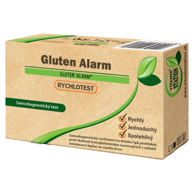 1x Vitamin Station Rychlotest Gluten Alarm ke zjištění intolerance lepku