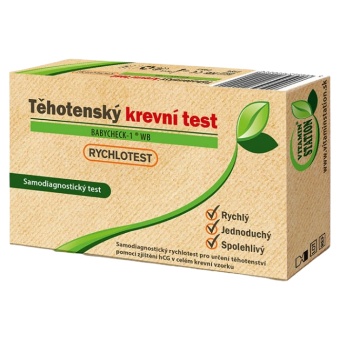 Vitamin Station 1x Vitamin Station, Rychlotest Těhotenský krevní test