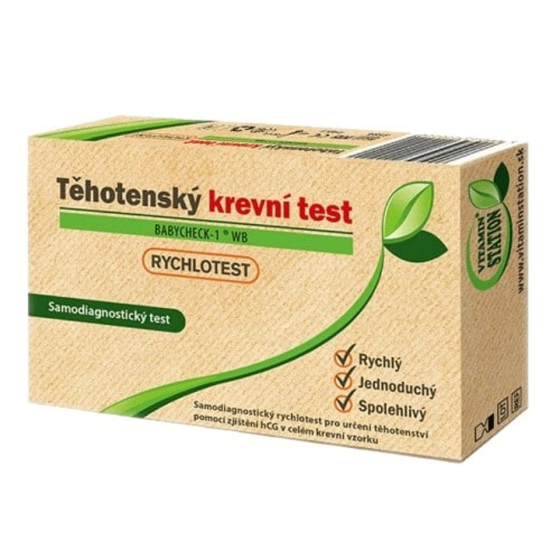 Vitamin Station 1x Vitamin Station, Rychlotest Těhotenský krevní test