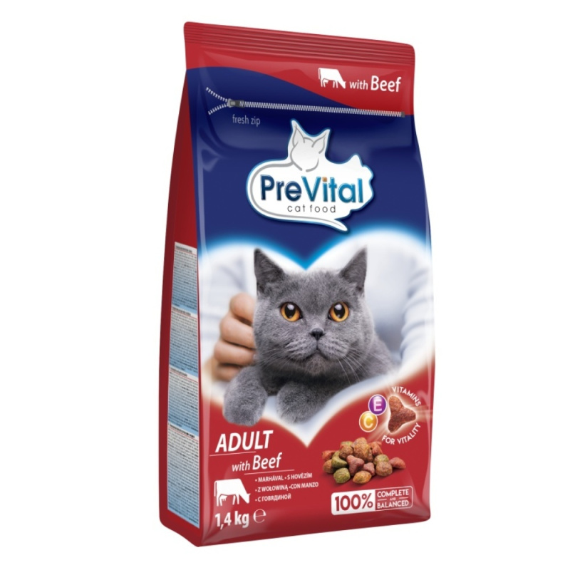PreVital Granule hovězí pro kočky