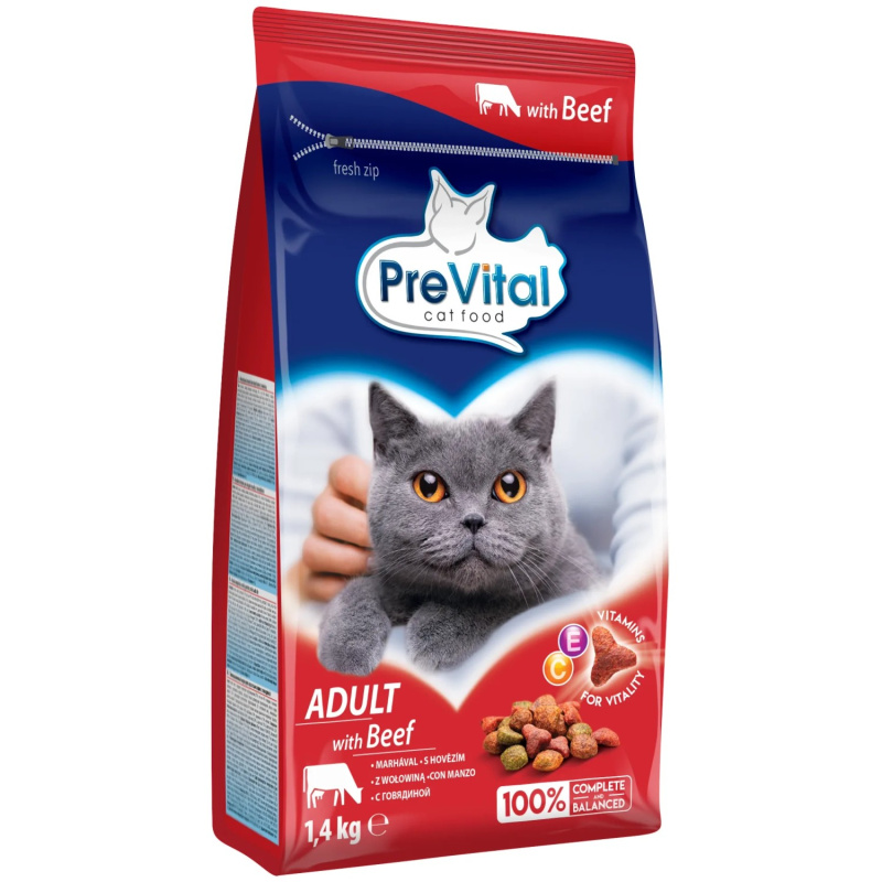 PreVital Granule hovězí pro kočky