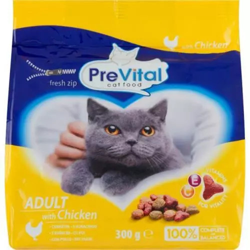 PreVital kočka kuřecí, granule 0,3 kg