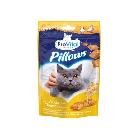 PreVital Pillows pamlsky polštářky kuře a sýr pro kočky