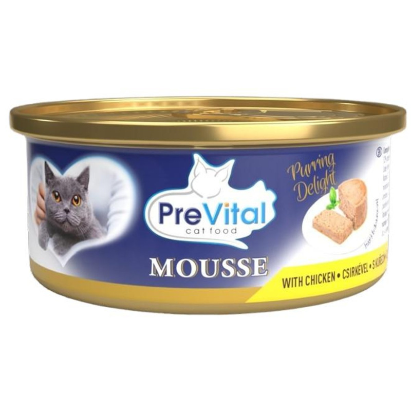 PreVital Mousse jemná paštika s kuřecím pro kočky