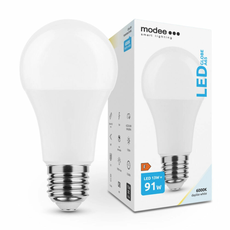 Modee Smart Lighting LED Globe žárovka E27 13W studená bílá