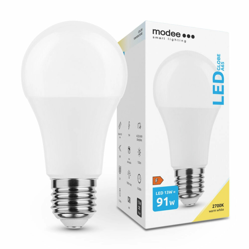 Modee Smart Lighting LED Globe žárovka E27 13W teplá bílá ML-G2700K13WE27