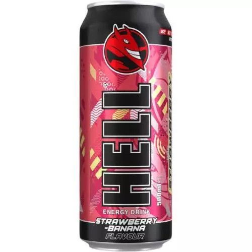 Hell energetický nápoj strawberry banana 0,5L