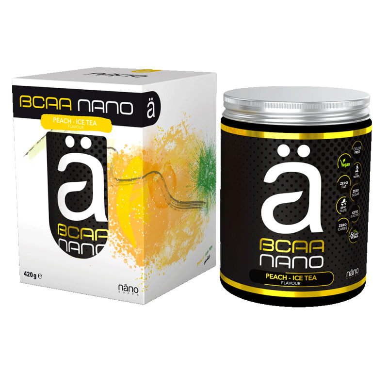 Näno Supps BCAA Nano 420g - broskvový ledový čaj