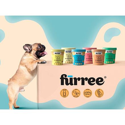 Fürree Ice cream Blue Spirulina Zmrzlina pro psy 60g
