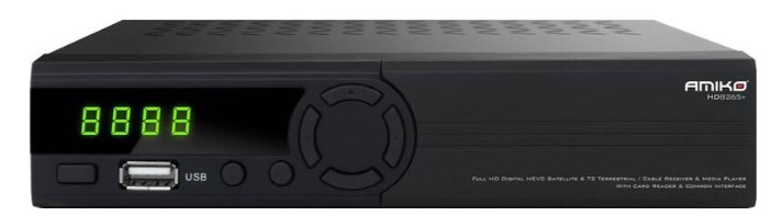 Satelitní přijímač Amiko HD8265+ / CI slot / USB / černá Varianta: ivi1