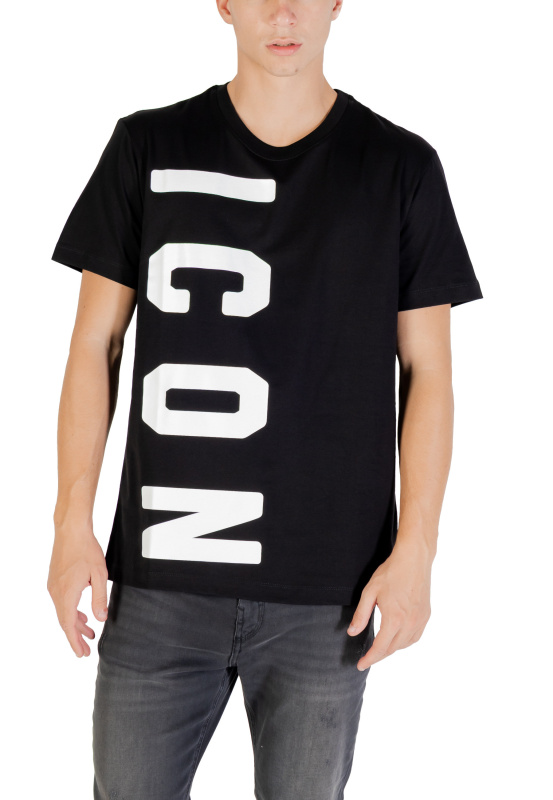 Černé tričko Icon s krátkým rukávem