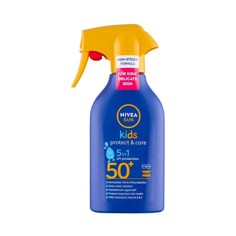 NIVEA Sun Kid's Protect&Care sprej na opalování SPF50+ 250 ml