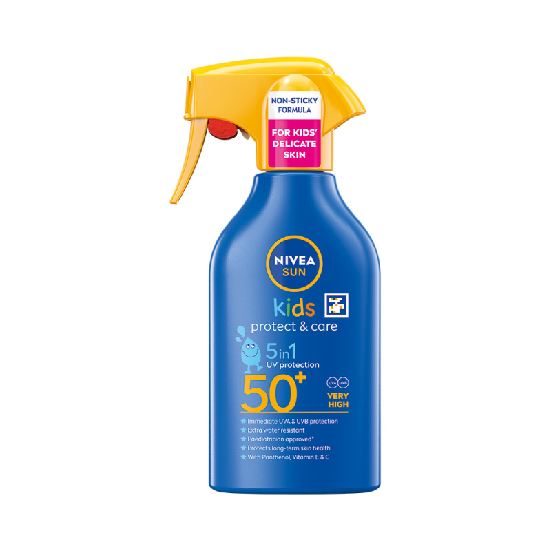 NIVEA Sun Kid's Protect&Care sprej na opalování SPF50+ 250 ml