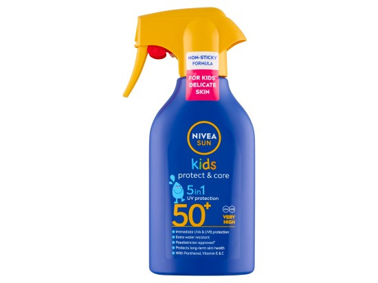 NIVEA Sun Kid's Protect&Care sprej na opalování SPF50+ 250 ml