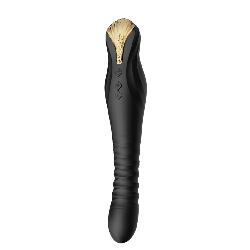 Zalo King Vibrating Thruster Obsidian vibrační pulzátor | Černá