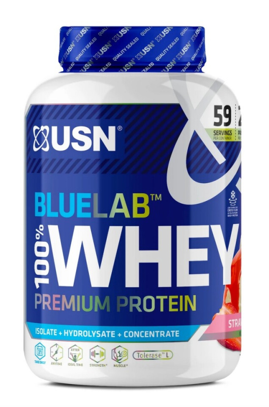 USN BlueLab 100% Whey Premium Protein 2000g - jahoda