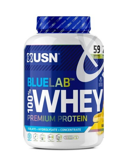 USN BlueLab 100% Whey Premium Protein 2000g - banán